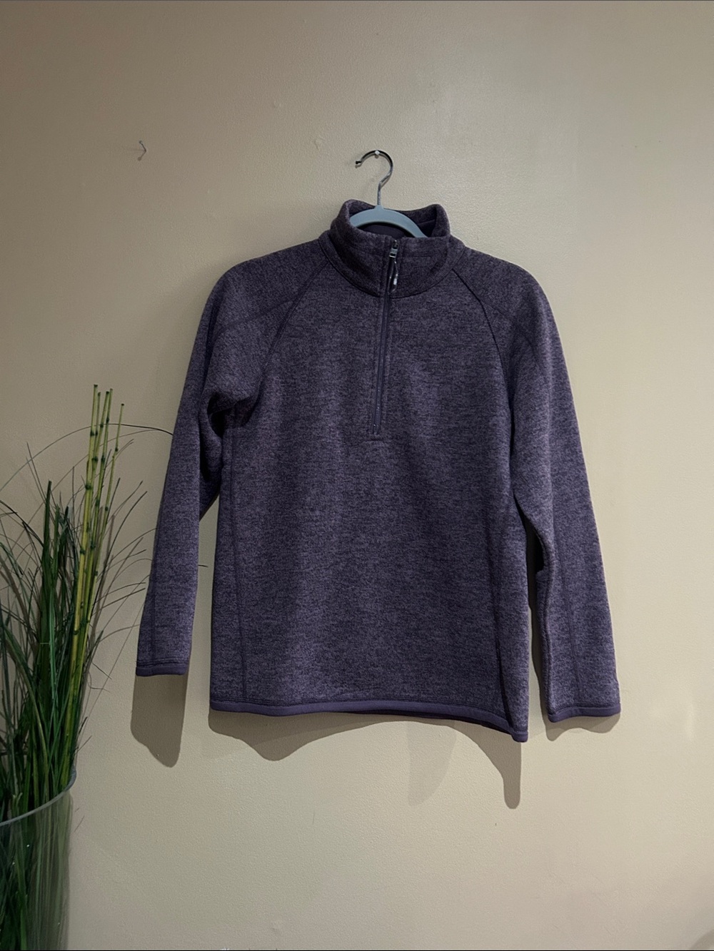 Sunice Women's Heathered Purple Half-Zip Pullover